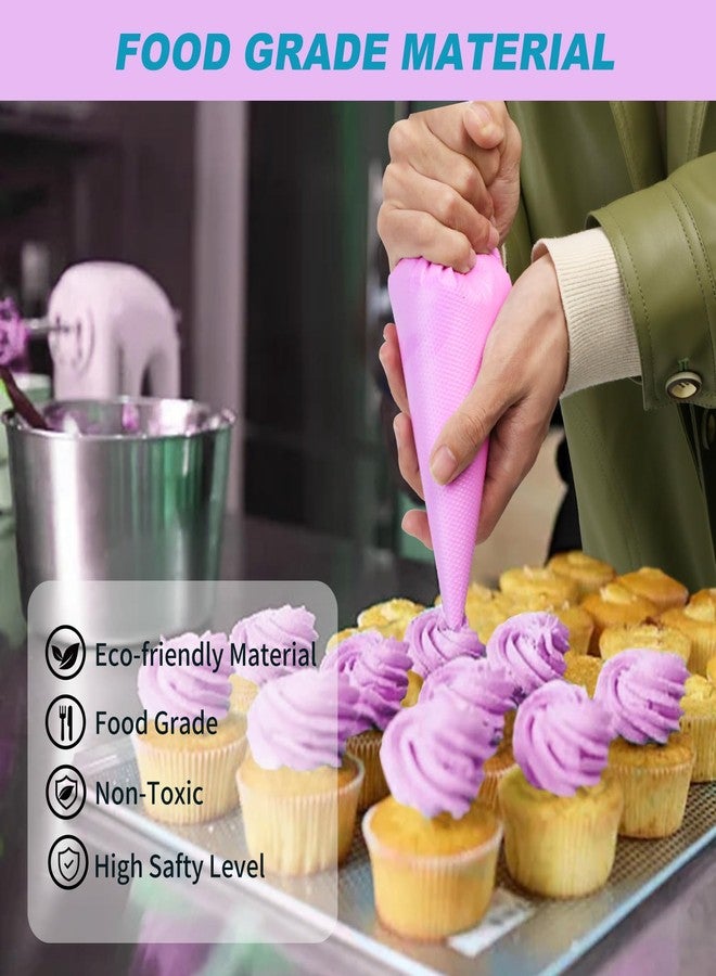 firstake Piping Bags 16 Inch - 100pcs Disposable Piping Bags, Large Pastry Bags, Thickened Frosting Bags, Cake Decorating Bags, Large Piping Bags, Icing Bags for Cake Decorating - Image 5