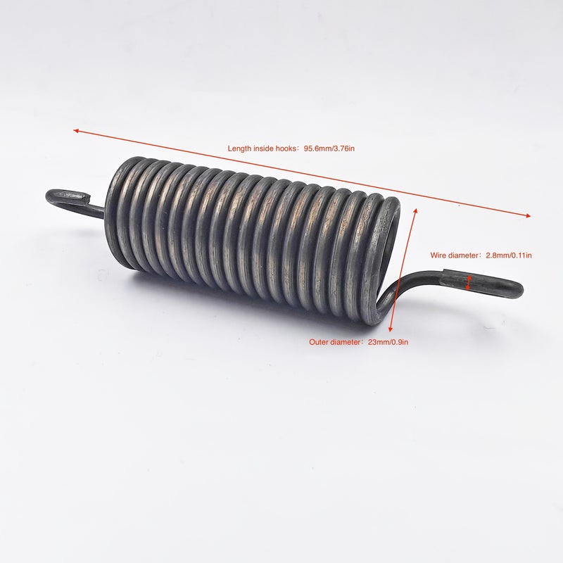 1 Pc Extension Spring 2 8mm Wire Diameter 23mm Outer Diameter 95 6mm Length Inside Hooks Mechanical Spring - Image 2