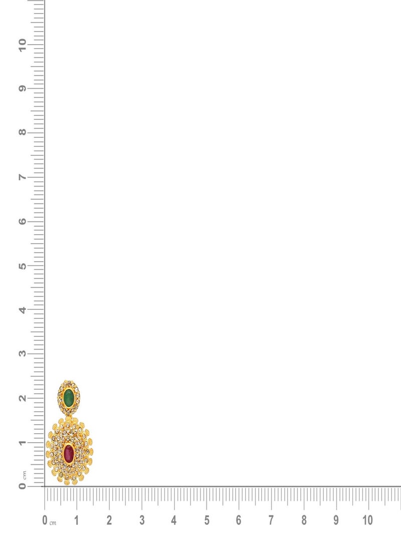 Malabar Gold and Diamonds 22 Carat 916 Purity Yellow Gold Uncut Diamond Pendant EGNPRE598PN5Y For Women  - Image 5