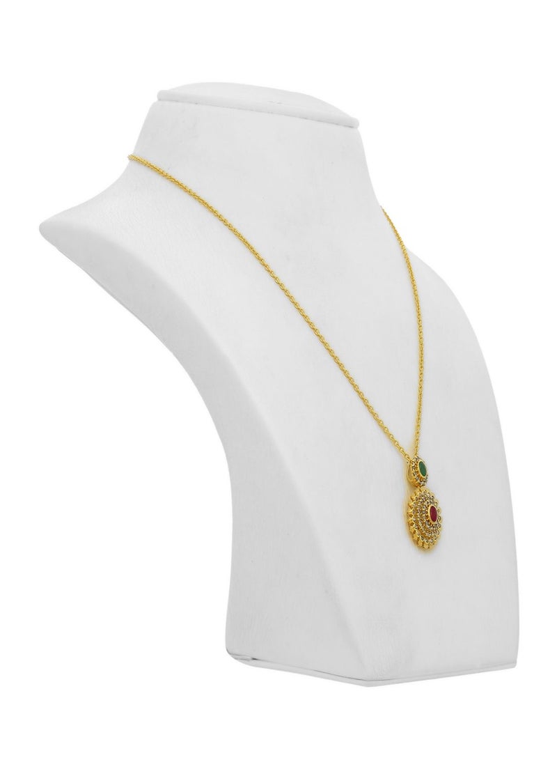 22 Carat 916 Purity Yellow Gold Uncut Diamond Pendant EGNPRE598PN5Y For Women