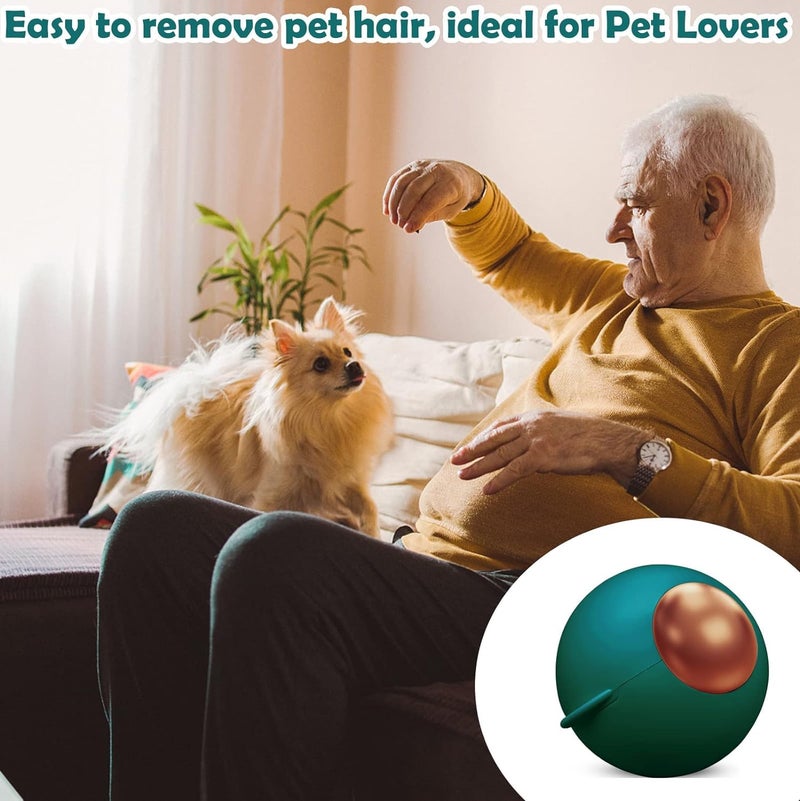 JUDEE Washable Reusable Gel Lint Roller for Pet Hair, Tecogue Portable Dog Cat Pet Hair Remover for Clothes, Laundries, Sticky Cleaner, Dust Fuzz Fur for Travel Household (Green) - Image 3