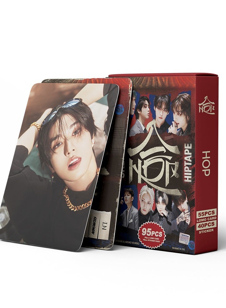 NIBEMINENT 95 Pcs Kpop Stray Kids HOP Lomo Cards Card For Fans Collection Gifts - Image 2