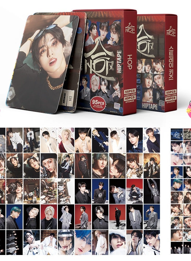 NIBEMINENT 95 Pcs Kpop Stray Kids HOP Lomo Cards Card For Fans Collection Gifts - Image 1