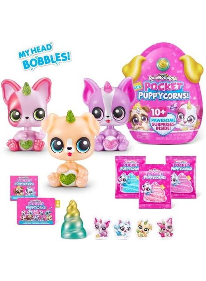 راينبوكورنز مجموعة مكونة من 3 قطع من لعبة المفاجآت القابلة للتجميع للجيب، مجسم جرو مصغر ملون، 3 عبوات 9284 - Image 3