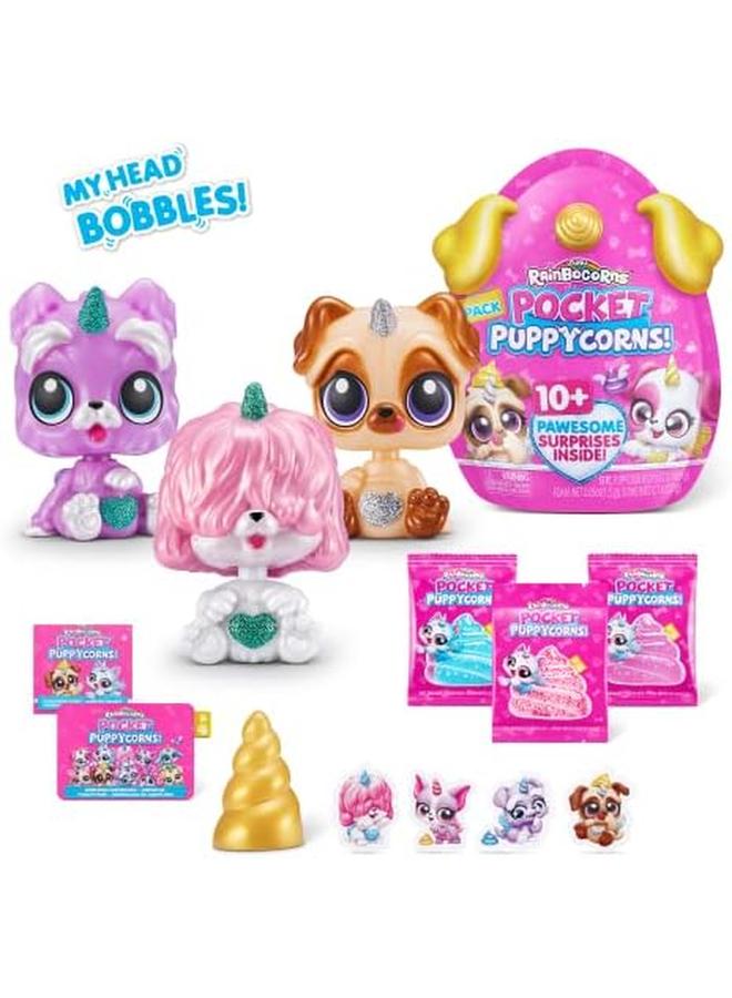 راينبوكورنز مجموعة مكونة من 3 قطع من لعبة المفاجآت القابلة للتجميع للجيب، مجسم جرو مصغر ملون، 3 عبوات 9284 - Image 2