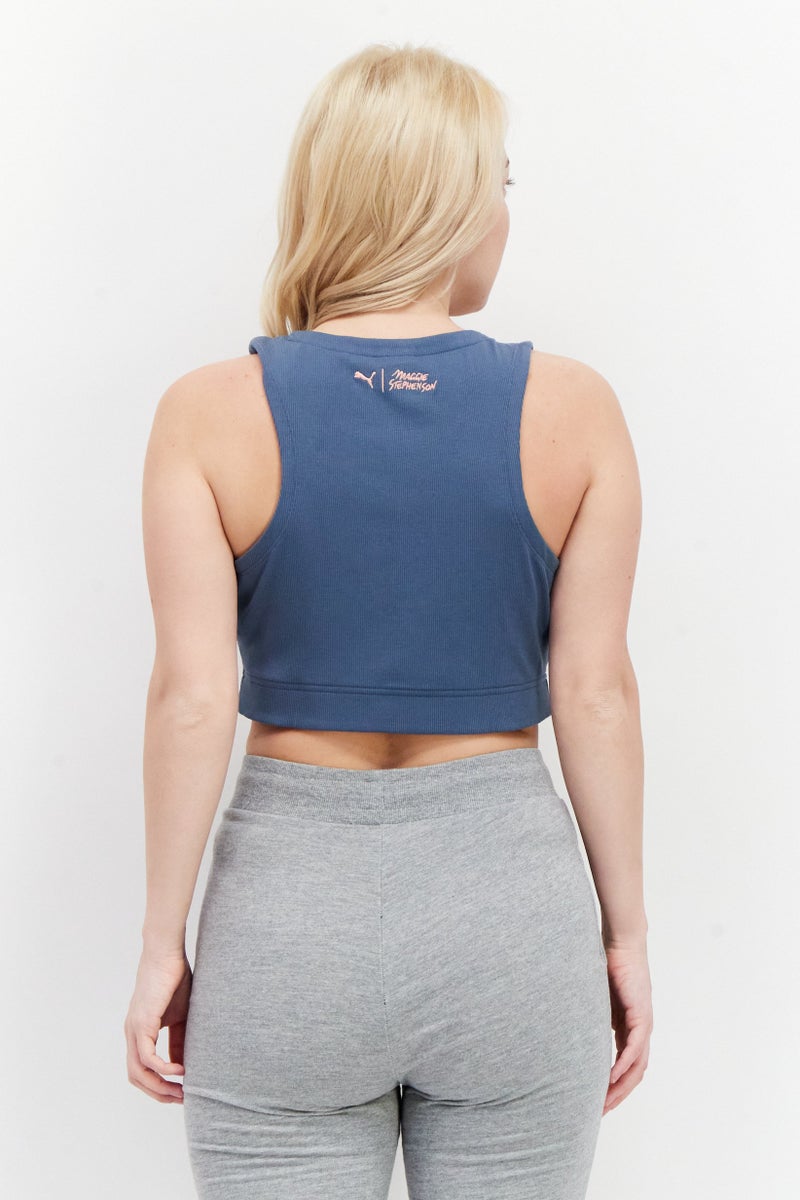 Puma x Maggie Stephenson Women Sportswear Fit Sleeveless Training Tank Top, Dusty Blue - Image 3