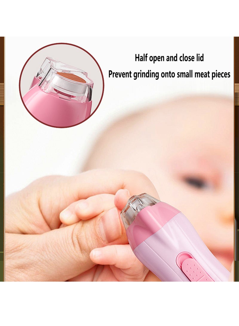 Arabest Baby Electric Nail File Drill for Baby No Sharp Claws Hurt, Nail Care Professional Manicure Pedicure System for Beauty Nail Art, 6 in 1 Safety Cutter Trimmer Clipper for Toes and Fingers - Image 3
