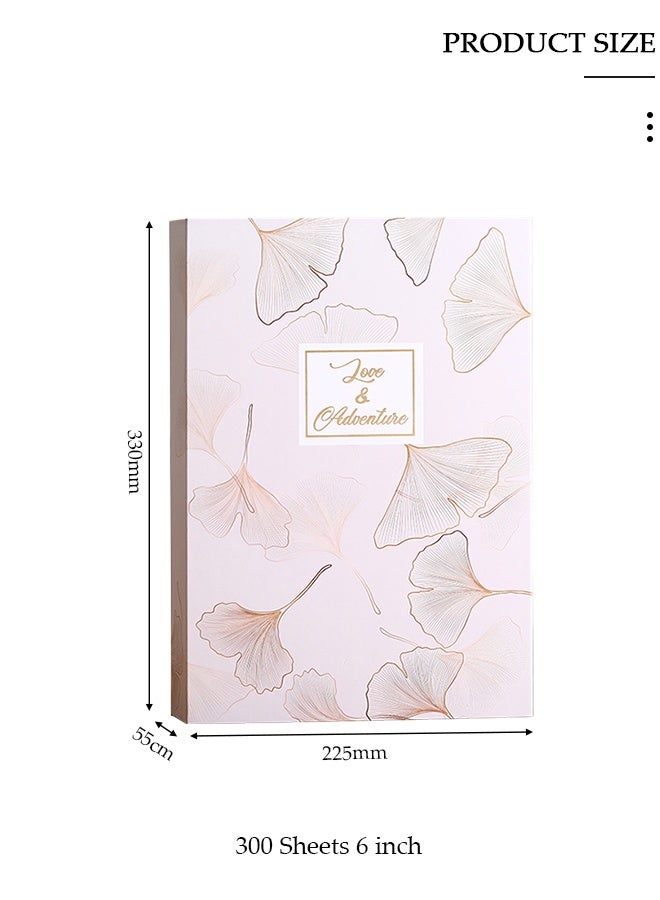 DUNISO ألبوم صور بـ 300 جيب للصور بحجم 6 بوصات ألبوم صور مضاد للغبار ألبوم صور محمول للأولاد والبنات للسفر والزفاف والعائلة والعطلات والذكرى السنوية - Image 5