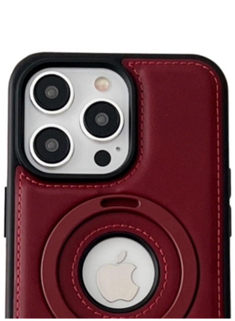 حافظة جلدية للأعمال مناسبة لجراب iPhone مع حامل مدمج، جلد عالي الجودة مناسب لهاتف iPhone 13/iphone 14/iphone 15 - Image 2