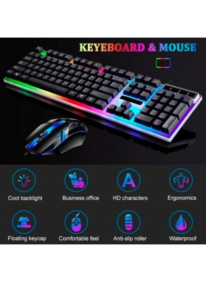 JEDEL GK112 Gaming Keyboard + MOUSE COMBO With LED RGB BACKLIGHT USB - Image 5