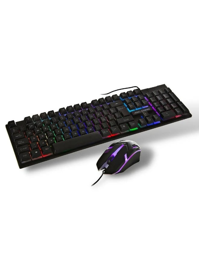 JEDEL GK112 Gaming Keyboard + MOUSE COMBO With LED RGB BACKLIGHT USB - Image 2