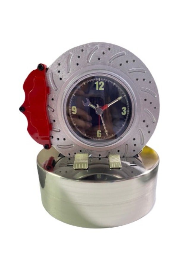Vitacelli Tyre gadgets shape table clock Silver  - Image 4