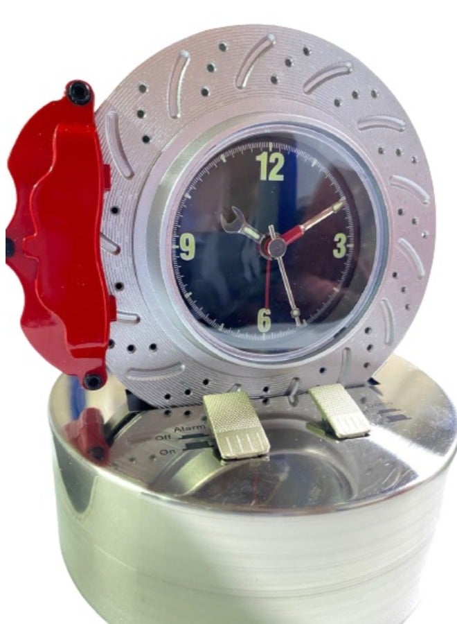 Vitacelli Tyre gadgets shape table clock Silver  - Image 2