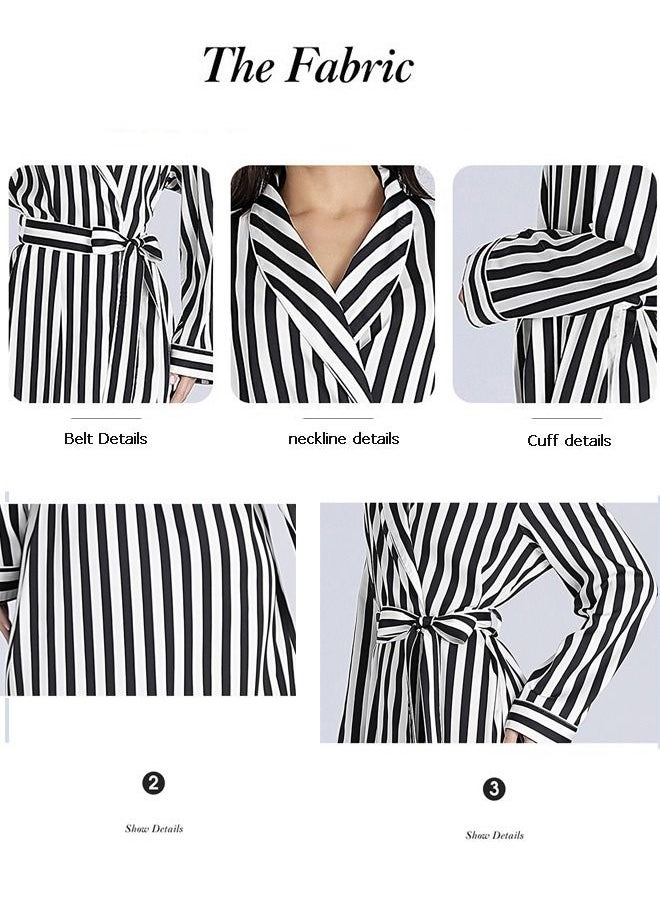Arabest - Women's Bathrobes Spring and Summer Ice Silk Nightdress Simple Homewear  Satin Silk Imitation Bathrobes - Image 1