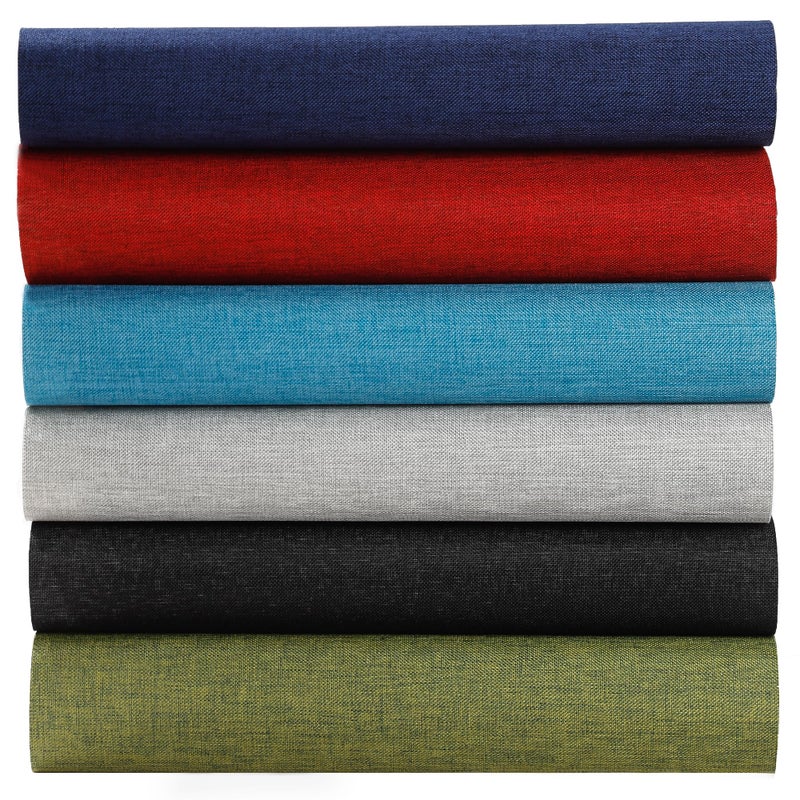 Varpotle 12Pcs Book Cloth for Book Binding, 14x10â€ 6 Colors Fabric Surface and Paper Backed Book Binding Materials, Binding Fabric for DIY Covers, No Fraying, Pre-Cut & Ready to Use (A) - Image 1