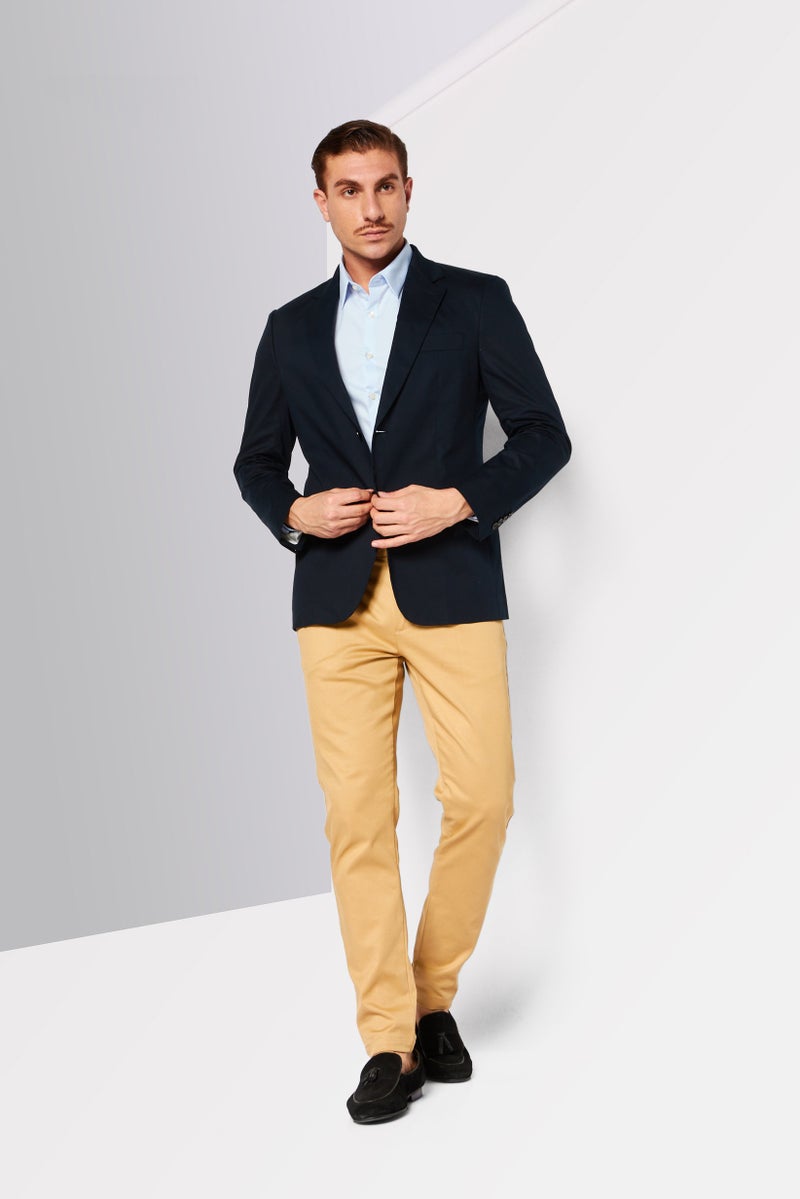 LACOSTE Men Plain Vest Jacket, Navy Blue - Image 2