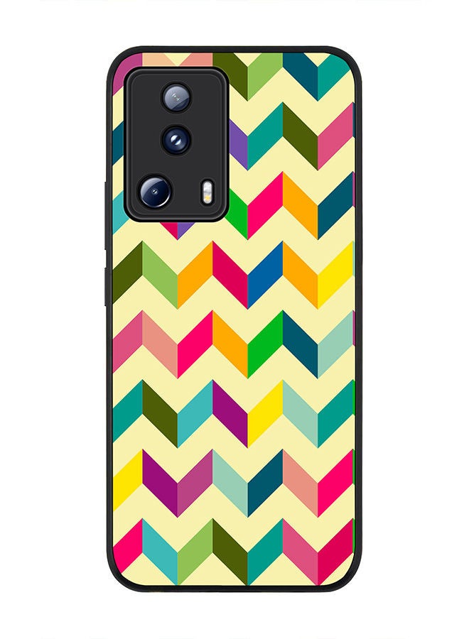 Stylizedd حافظة حواف سوداء متينة لهاتف Xiaomi 13 Lite 5G / Xiaomi Civi 2 5G، حافظة مرنة رقيقة من مطاط TPU مقاومة للصدمات - هابي شيفي - Image 1