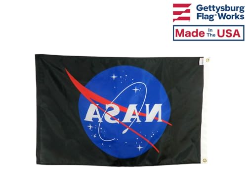 Gettysburg Flag Works NASA Logo Flag Durable All Weather Nylon Made in USA 3x5 - Image 3
