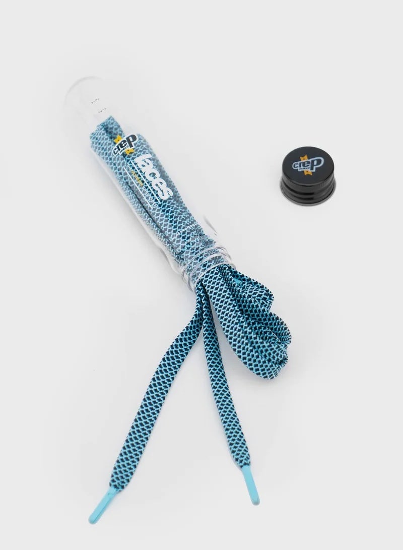 Crep Protect Sky & Navy Flat Shoe Laces | Premium Durable Sneaker Laces | Unisex Replacement Flat Laces for Men & Women - Image 3