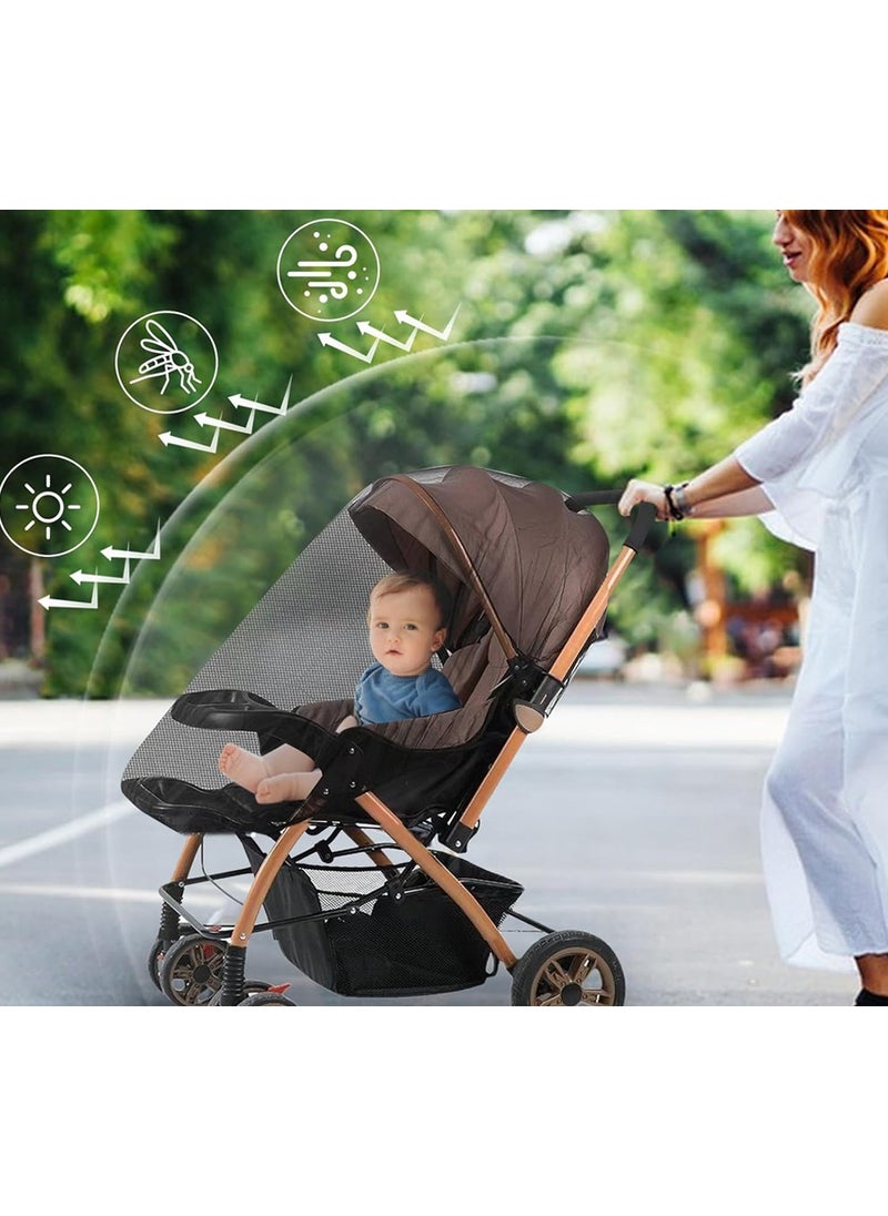Sema Baby Luxury Baby Stroller Mosquito Net-Black  - Image 4