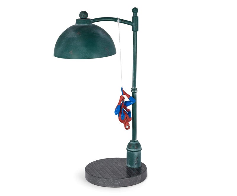SPIDERMAN Marvel Spider Man Streetlight LED Mood Light Desk Lamp | Superhero Night Light | 16 Inches - Image 1