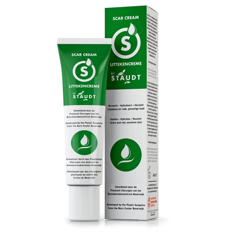 STAUDT Scar Cream - Skin Healing Cream with Vitamin E, Honey, Hyaluronic Acid, Silicone - Eczema Lotion for scars caused by Skin Rashes, Body Acne, Burns, Wounds, Stretch Marks, Diaper Rash, Insect Bites - Image 1