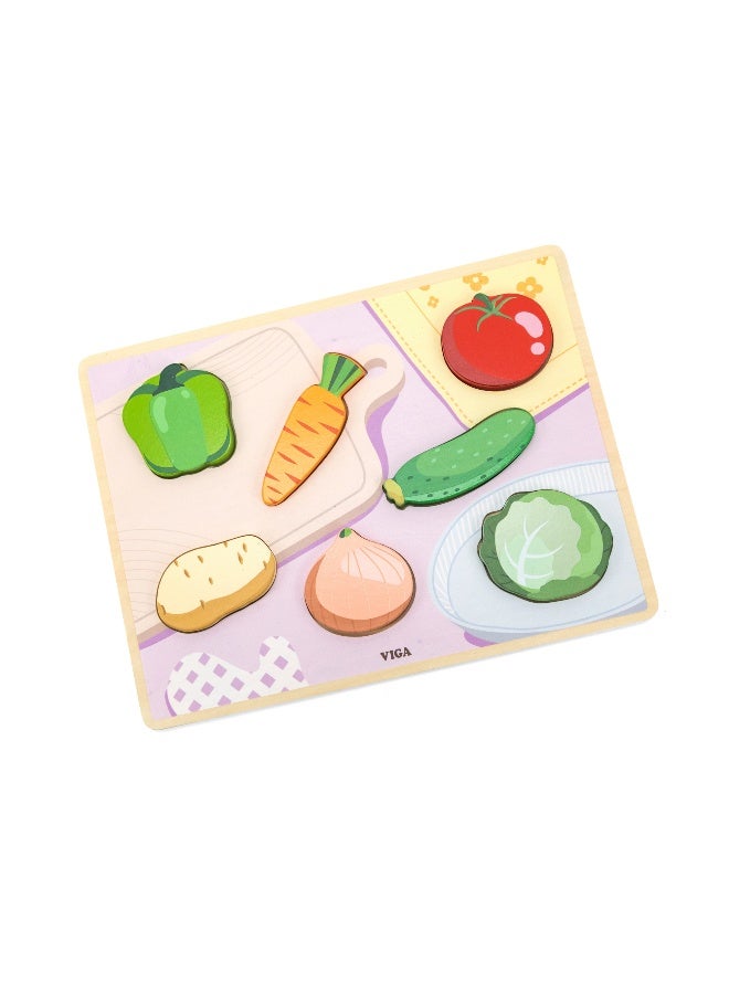 Viga Chunky Puzzle - Vegetables - Image 1