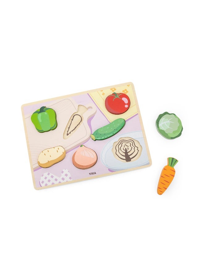 Viga Chunky Puzzle - Vegetables - Image 2