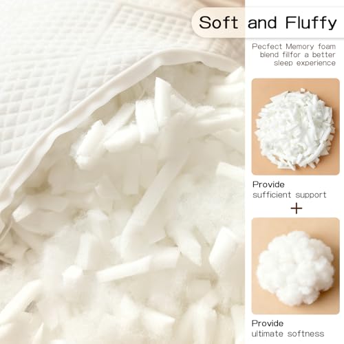 Jecqbor 10lbs Pillow Stuffing for Bed Body Cooling Pillow, Adjustable Cold Shreddred Memory Foam Filling with Polyfill Stuffing Refill for Bean Bag Chair Filler, Stuffed Animal, Couch, Art Crafts - Image 2