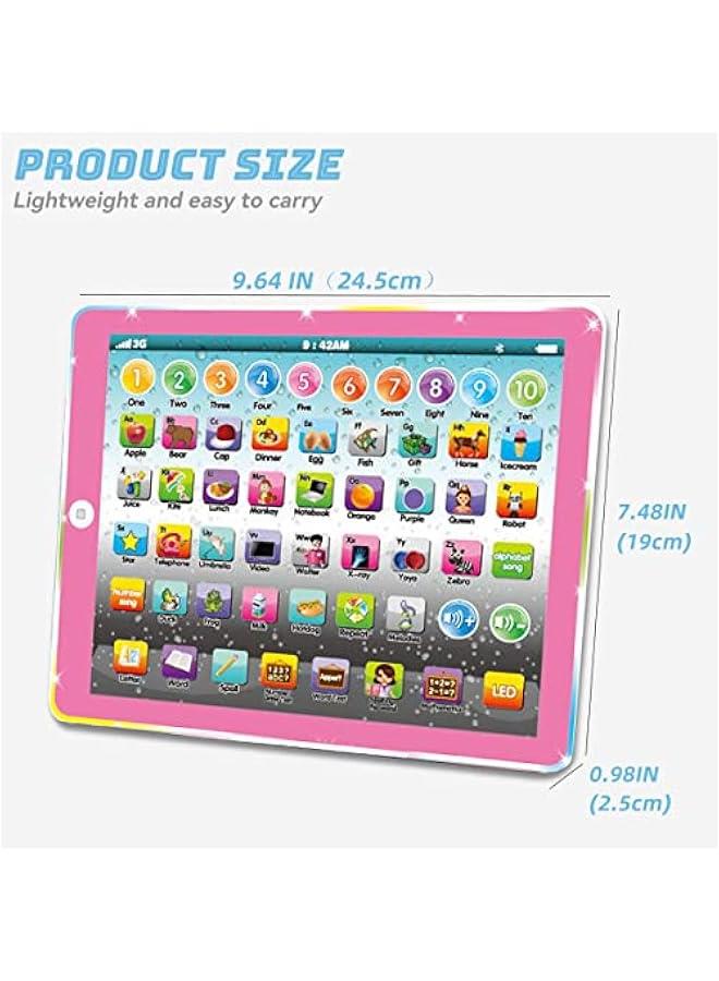 Kids Tablet Learning Pad Toddler Tablet with ABC Word Song Music Number Electronic Interactive Toy for Educational Preschool Boys & Girls 3 4 5 Years Old  - Image 4