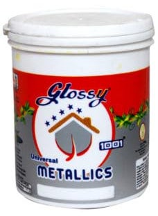 1001 1001 Glossy Universal Metalic Paint Gold | Smooth Luxury Finish | Idea For Walls,Gypsum Celling & Art, Craft & Paints Work.  - Image 1