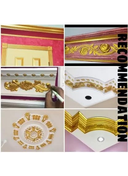 1001 1001 Glossy Universal Metalic Paint Gold | Smooth Luxury Finish | Idea For Walls,Gypsum Celling & Art, Craft & Paints Work.  - Image 5