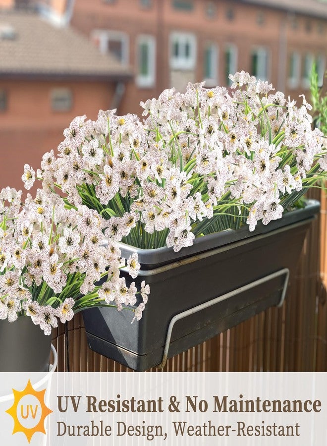 ColoPlay 24 White Bundles Artificial Flowers for Outdoors/Indoors Fake Flowers Plants for Indoor Outside Garden Porch Window Box Home Wedding Farmhouse - Image 5