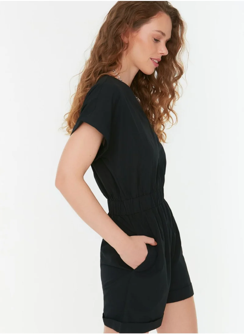 trendyol V-Neck Playsuit