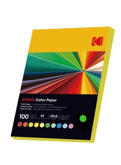 Kodak Color Paper Double Sides A4 (210x297mm) 100 Sheets 80 GSM LIGHT LIGHT GREEN  - Image 2