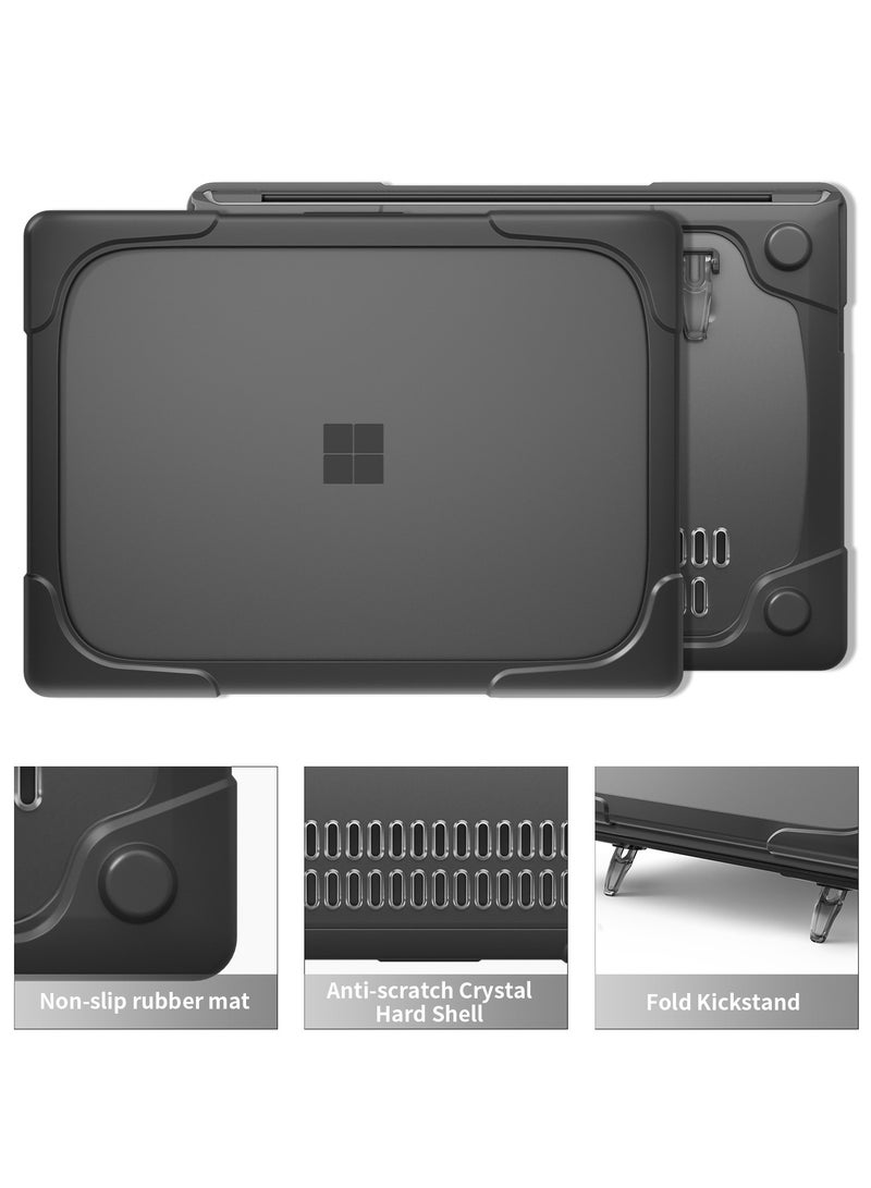 General Compatible with Microsoft Surface Laptop 7 13.8 Inch 2024 (Model: 2036) Heavy Duty Case with Fold Kickstand - Shockproof Stylish & Durable Protective Cover  - Image 3