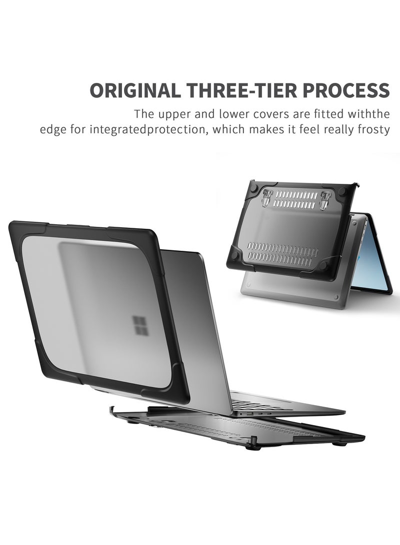 General Compatible with Microsoft Surface Laptop 7 13.8 Inch 2024 (Model: 2036) Heavy Duty Case with Fold Kickstand - Shockproof Stylish & Durable Protective Cover  - Image 2