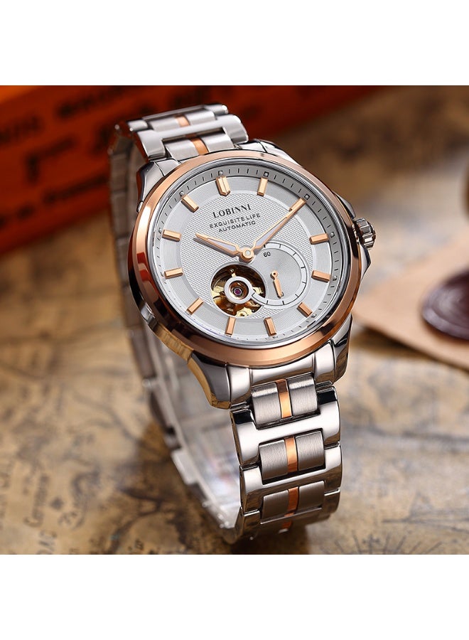 Lobinni New Water Resistant Auto Movement Men Mechanical Watch - Image 4