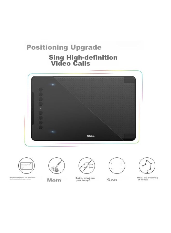 Ugee Digital Drawing Tablet, Handwriting Pad, Drawing Board, Writing Pad, Computer Tablet, Online Class Writing Pad, Drawing Board, Electronic Drawing Board Ex08 Deluxe Package - Image 1