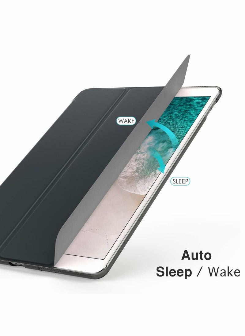 SYOSI - Case Fit New iPad Air 3rd Generation 10.5 inch 2019 for iPad Pro 10.5 2017 Slim Lightweight Smart Shell Stand Cover with Translucent Frosted Back Protector Space Gray Auto Wake Sleep - Image 1