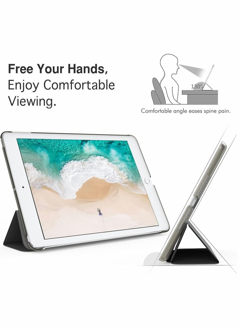 SYOSI - Case Fit New iPad Air 3rd Generation 10.5 inch 2019 for iPad Pro 10.5 2017 Slim Lightweight Smart Shell Stand Cover with Translucent Frosted Back Protector Space Gray Auto Wake Sleep - Image 1
