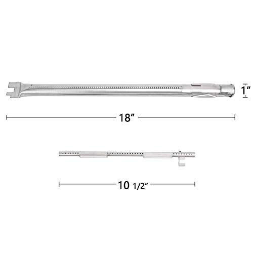 Hongso 69785 Burner Tubes Kit, 15.3" Flavorizer Bars 7635 67045, Replacement Parts for Weber Spirit 2 Burner 200 Series I & II E210 S210 E215 E220 S220, Weber II GS4 Gas Grills (with Up Front Controls - Image 5