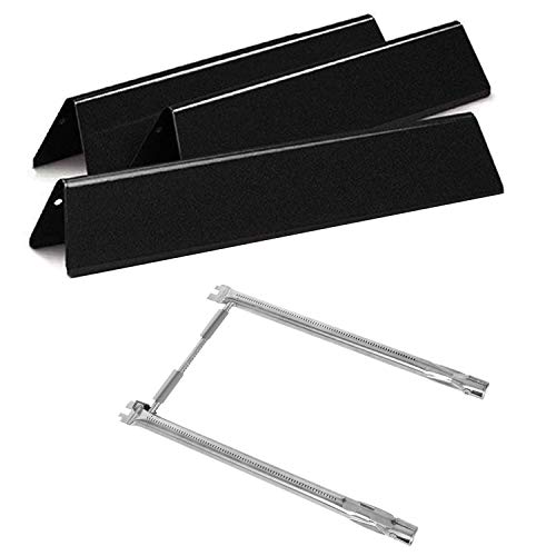 Hongso 69785 Burner Tubes Kit, 15.3" Flavorizer Bars 7635 67045, Replacement Parts for Weber Spirit 2 Burner 200 Series I & II E210 S210 E215 E220 S220, Weber II GS4 Gas Grills (with Up Front Controls - Image 1