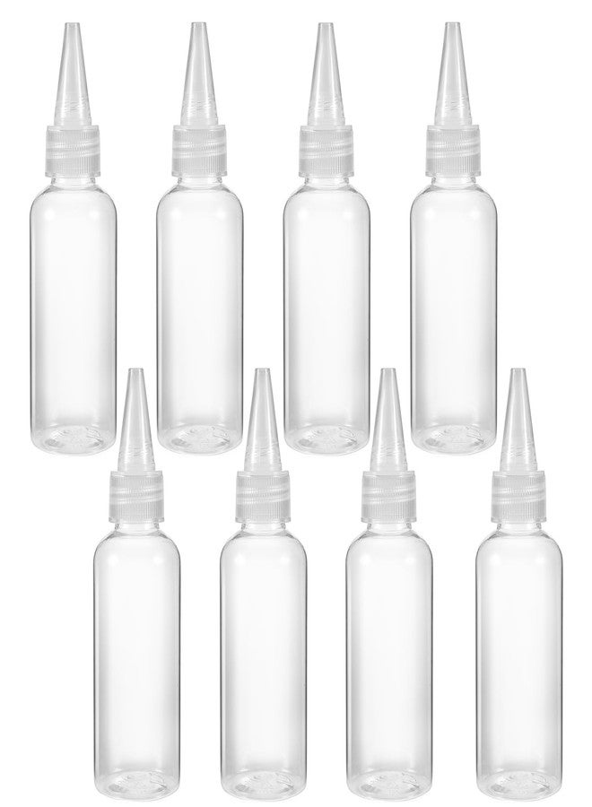 salbsever 8Pcs Plastic Squeeze Bottles 2 oz Mini Clear Empty Squirt Bottle Small Squirt Bottle with Leak-Proof Caps Clear Tiny Squeeze Bottle Empty Mini Bottle Refill for Glue Travel Paint Art Lotion Liquids - Image 1