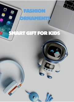 Generic Fashion Astronaut Speaker, Voice Bluetooth Speaker for PC Desktop Home Decor Minimalistic Spaceman Clock TF Card Clock AI Intelligent intercom Alarm Clock Toy  - Image 5