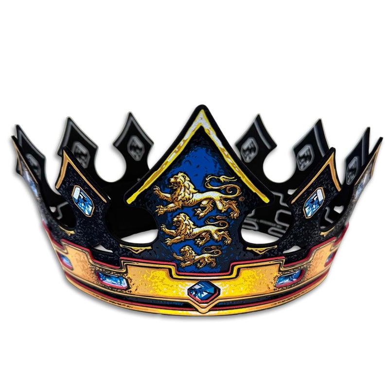 Liontouch Triple Lion King Crown for Kids Aged 3 Years Size Adjustable Medieval Pretend Play Toy for Boys in Durable Foam Roleplay Dress Up Fancy Dresses Royal Costumes - Image 2