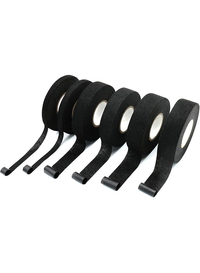 promass 6 Rolls 300 Fee Adhesive Harness Tape for Clothes, Roll Fusing Electrical Duct Tape Insulation Fastening Tape - Image 1