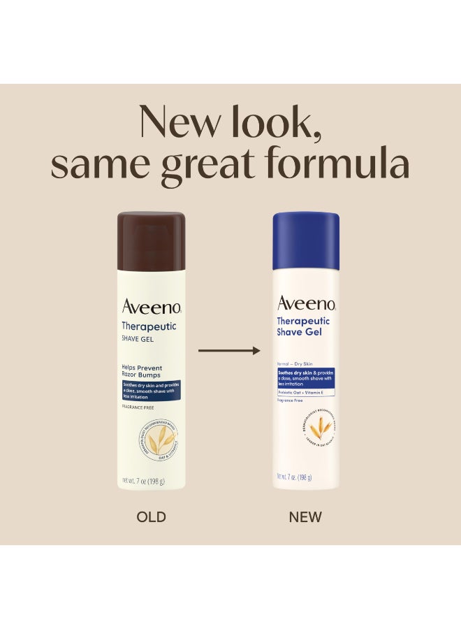Aveeno Therapeutic Shave Gel with Oat and Vitamin E to Help Prevent Nicks and Cuts Soothes Dry Skin and Provides a Close Smooth Shave with Less Irritation FragranceFree 7 oz - Image 4