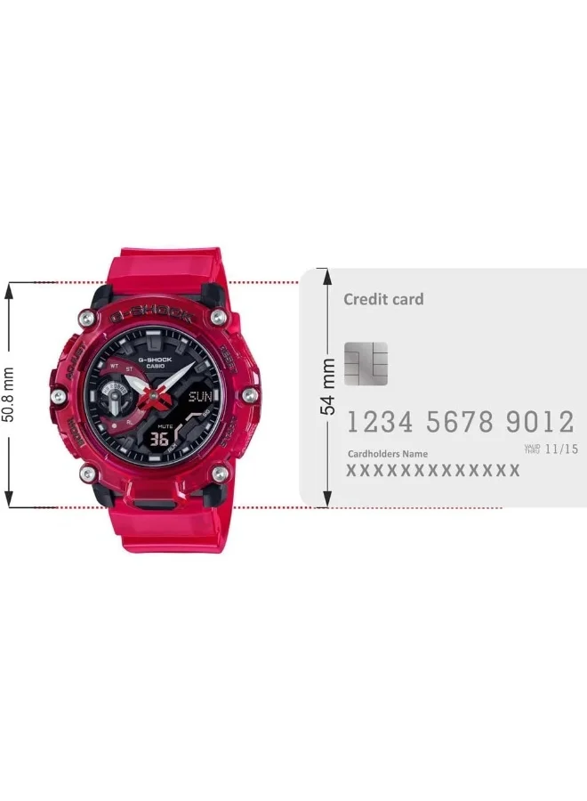 G-SHOCK Men's Resin Analog-Digital Watch GA-2200SKL-4ADR - 47 mm