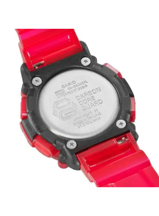 G-SHOCK Men's Resin Analog-Digital Watch GA-2200SKL-4ADR - 47 mm
